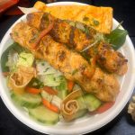 Chicken kebab salad bowl