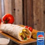 Vintage Falafel Wrap+ Pepsi